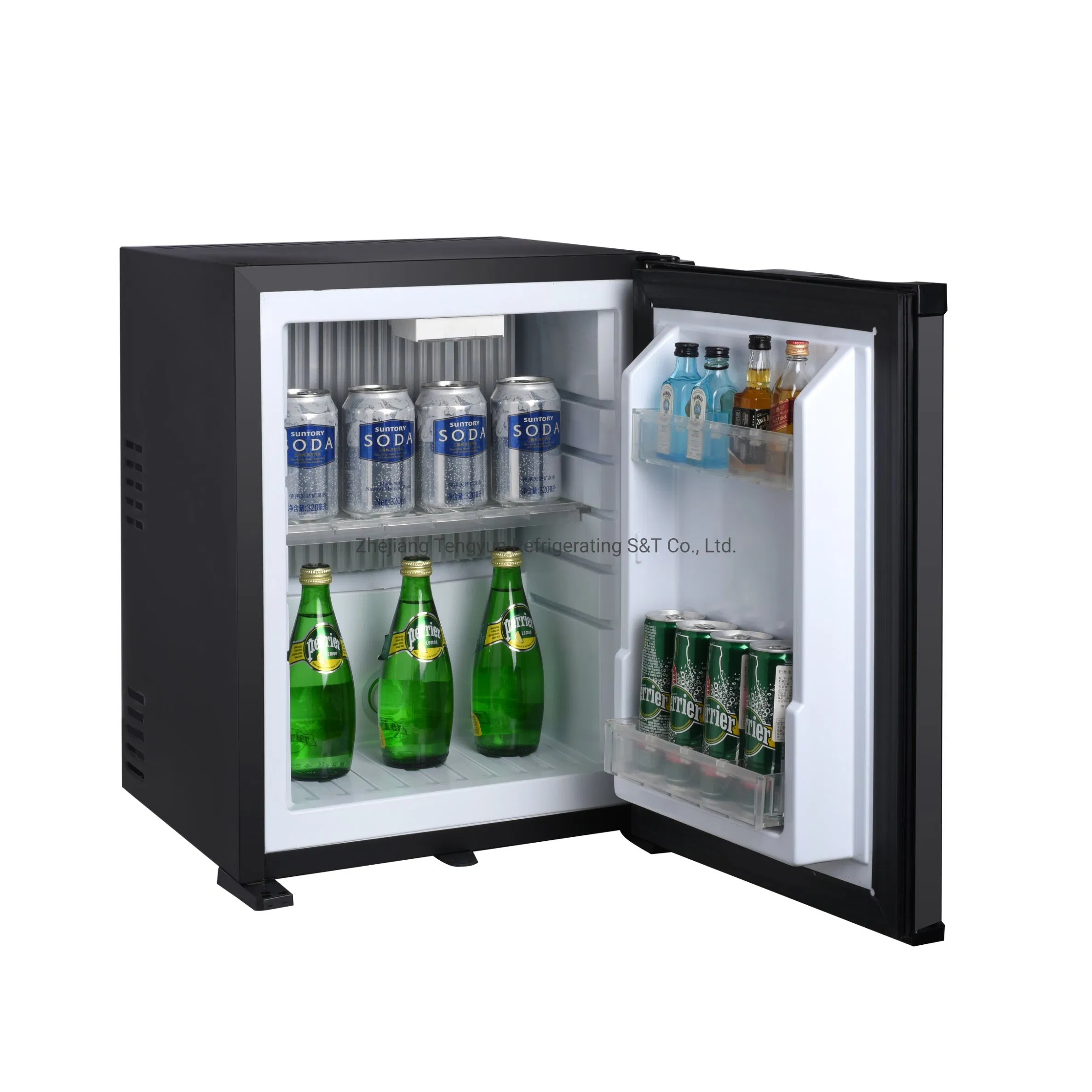 Elegant Silent Beverage Display Fridge for Hotels, 30L Capacity