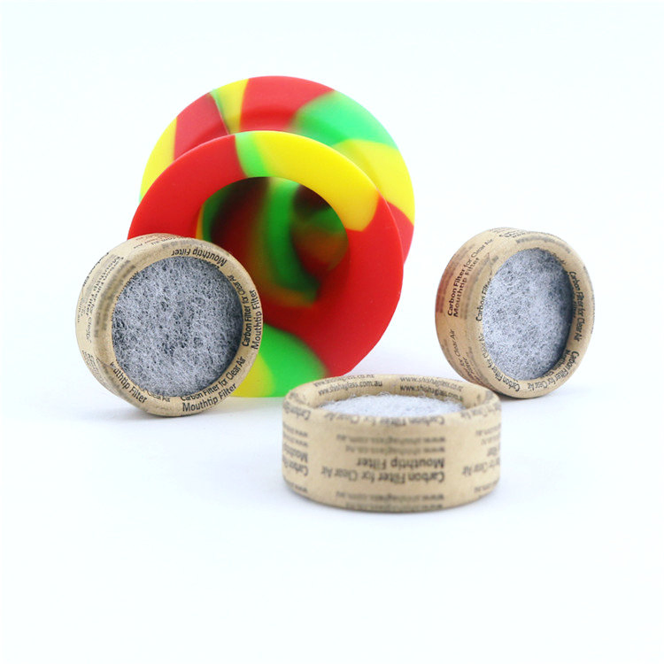Activated Carbon Mouthpiece Filter for Silicone Smoking Pipe