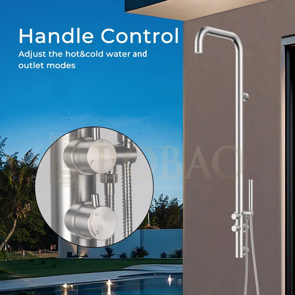 High Quality Stainless Steel Pool Swimming Rainfall Outdoor Shower