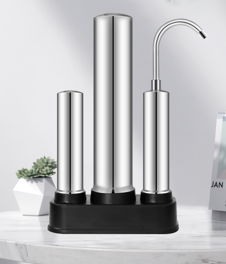 3 Stages Desktop Ceramics Water Purifier Without Electricity