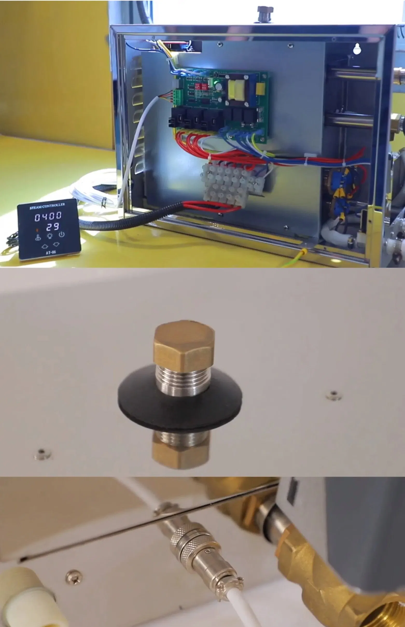 12kw 380V Automatic Drainage Installation Outgassing Steaming Bath Dry Steaming Equipment Generator