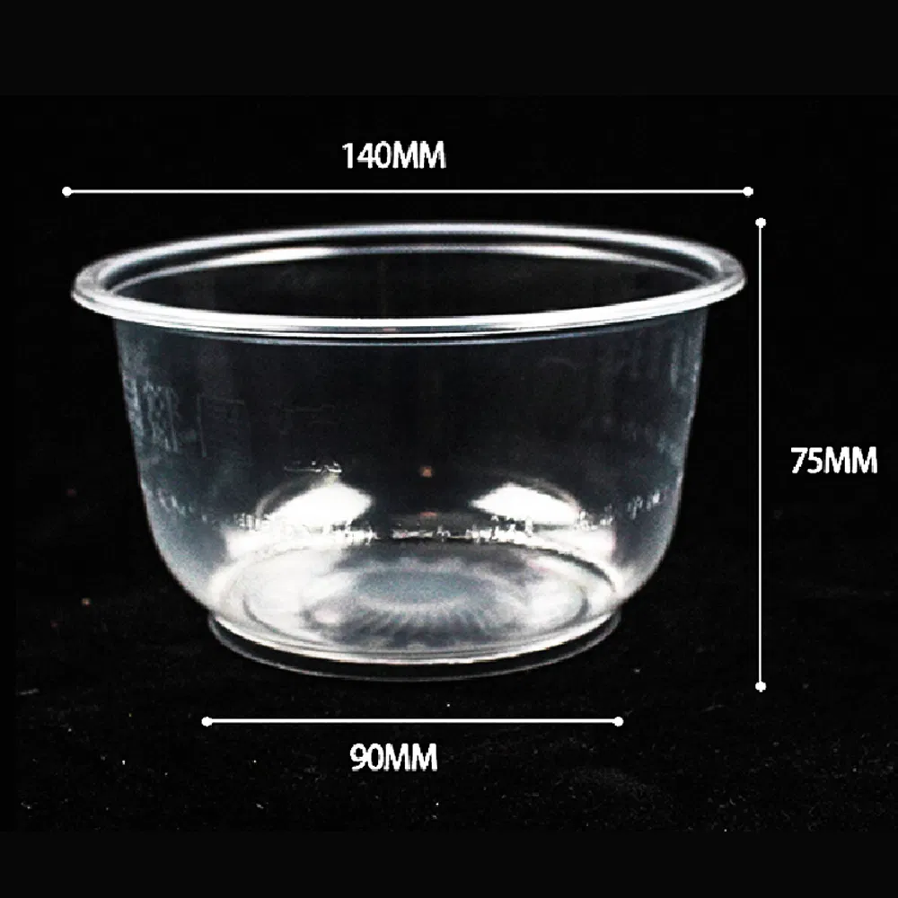 Microwave Disposable Plastic Food Container PP Roud Bowl