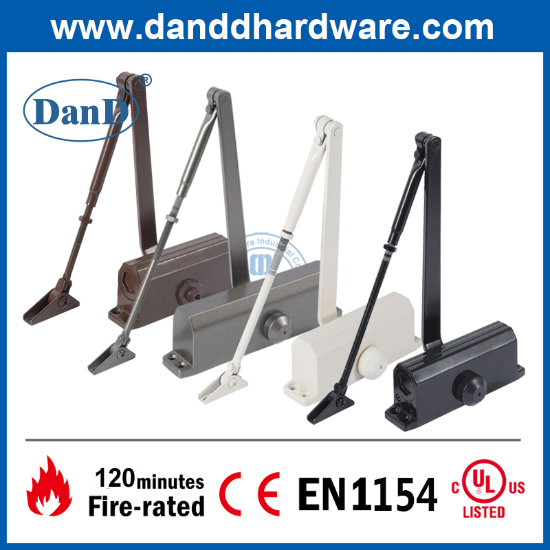 Heavy Duty UL Aluminum Hydraulic Back Check Concealed Accessories Fireproof Door Closer