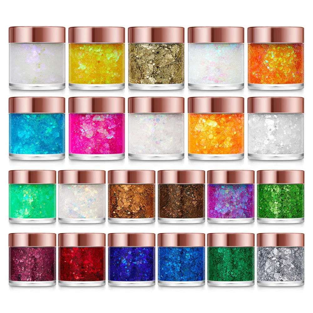 Halloween Party Neon Makeup Face Body Glitter Gel Duochrome Gel Glitter