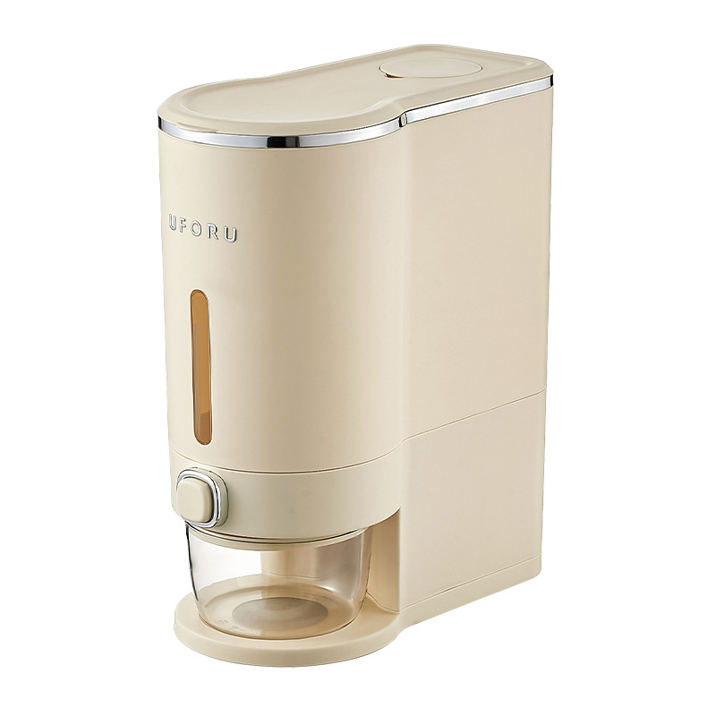 Rice Dispenser Moisture Resistant Kitchen Organizer Flour Storage Sealed Box Grain Storage Container Mounted Rice Cereal