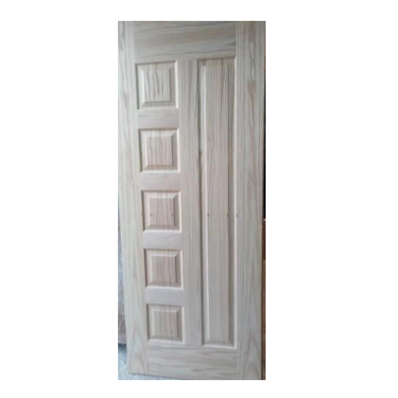 Natural Wood Red Oak Veneer HDF Door Skin From Linyi