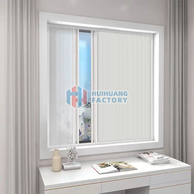 Aluminum Honeycomb Blind and Mosquito Mesh Double Side Open