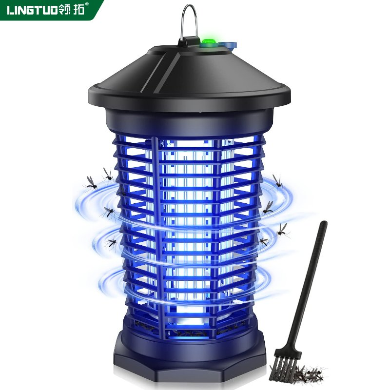 Outdoor Bug Zapper with Dusk-to-Dawn Sensor for Gardens