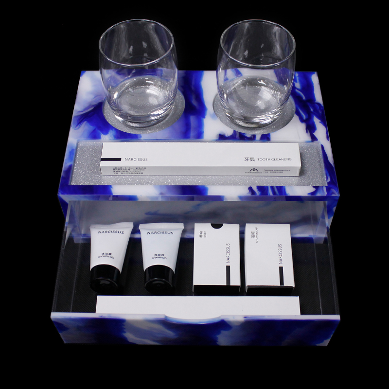 Hotel Inn Washing Room Toothpaste Toothbrush Combing High-Grade Plexiglass Acrylic Amenities Box