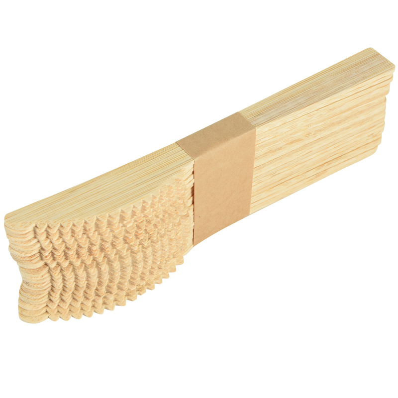 Thermoprint Logo Compost Disposable 170mm Bamboo Knife