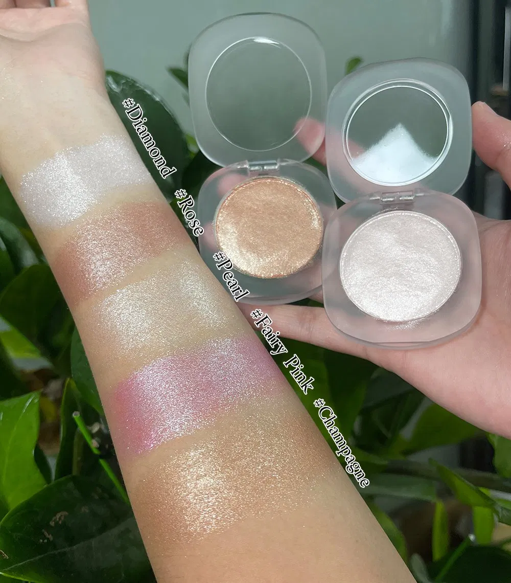 Customized Individually High Pigment Highlighter Palettes Private Label Highlighter Makeup