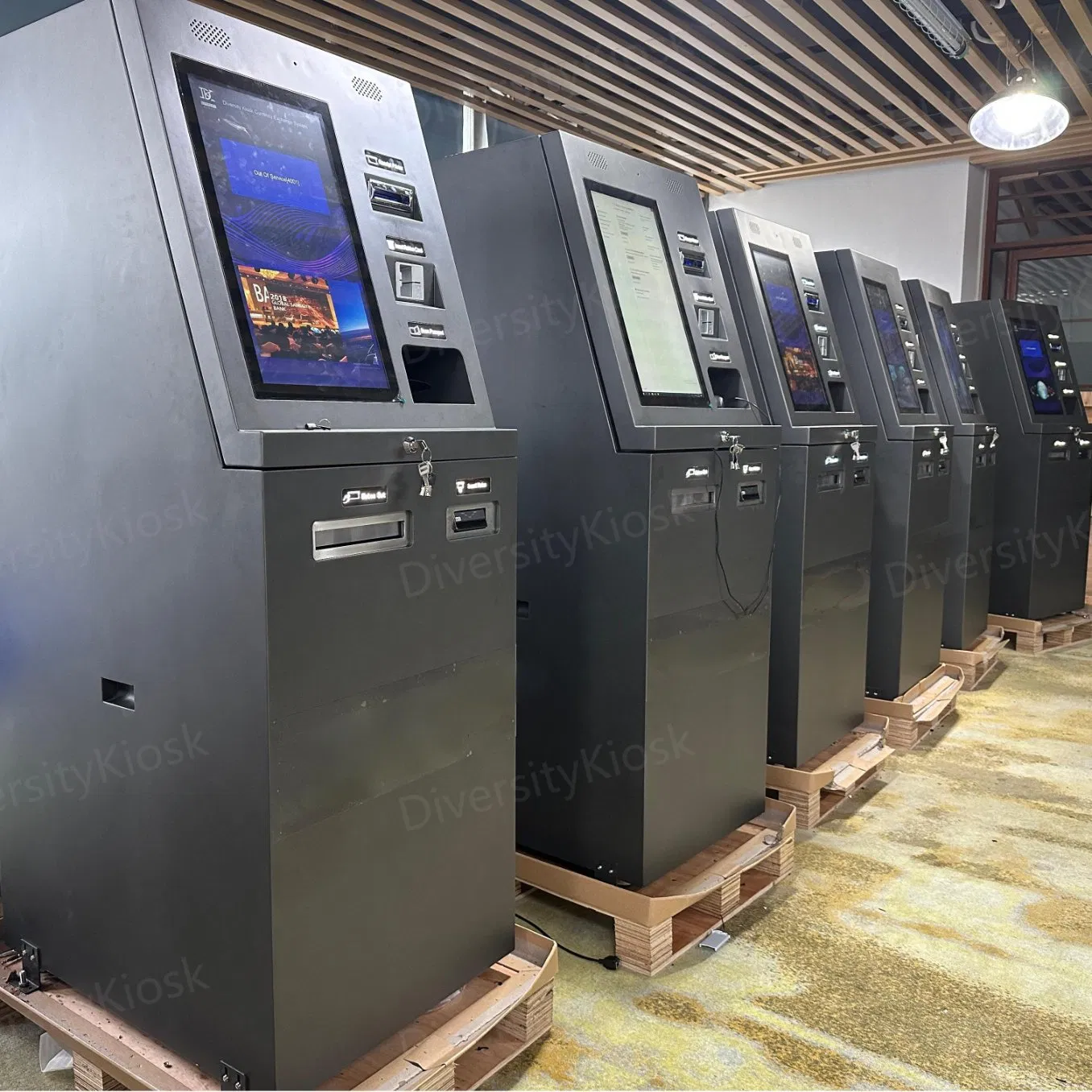 Multi-Functional API Xfs Protocol Provided Cash Deposit and Withdraw ATM Machine