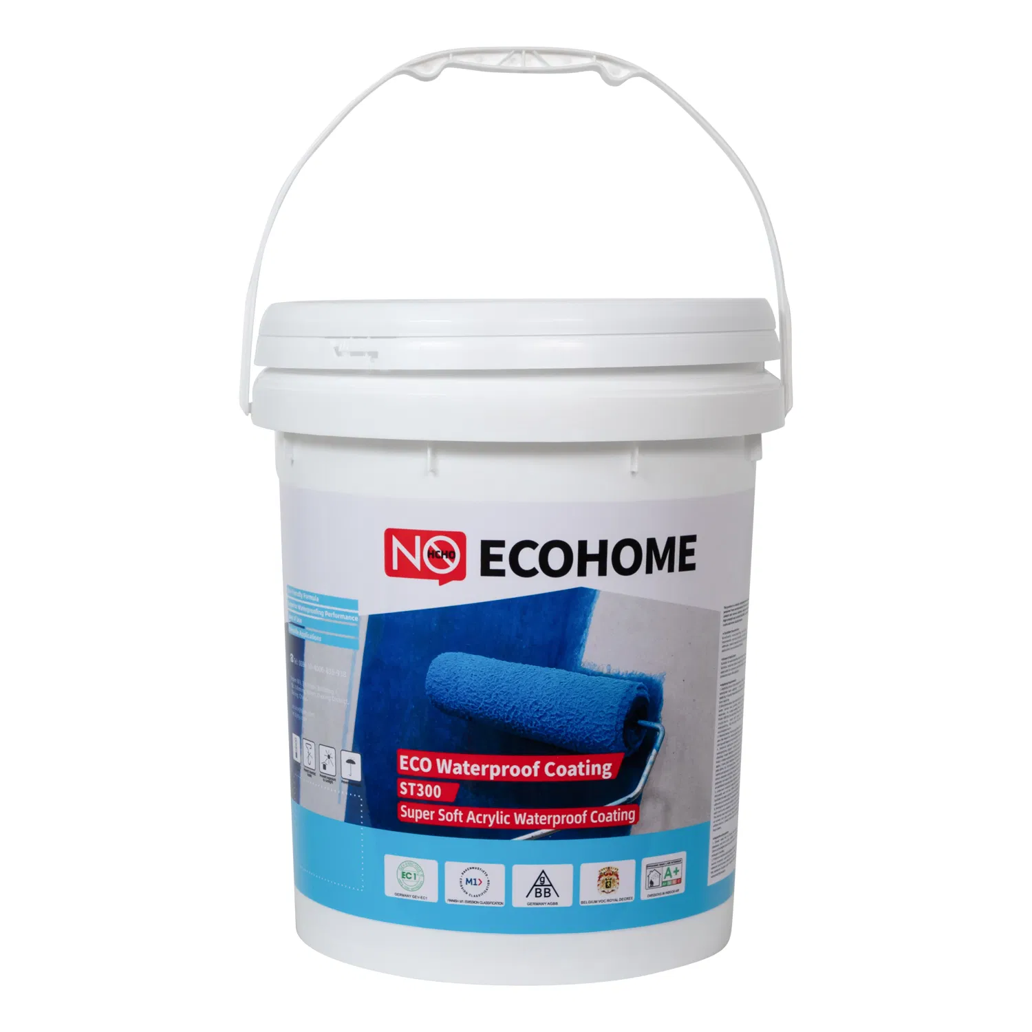Premium St300 Super Soft Acrylic Waterproof Coating with Ultra-Flexible and Waterproofing Featuring Strong Adhesion, Labor and Material Saving and Fast-Drying