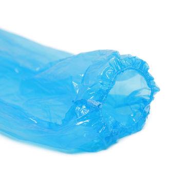 White Blue Oversleeve, Disposable Plastic PE LDPE Sleeve Cover