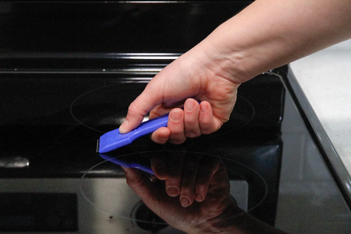 Cleaning Scraper Plastic Razor Scraper with 40mm Metal Blades