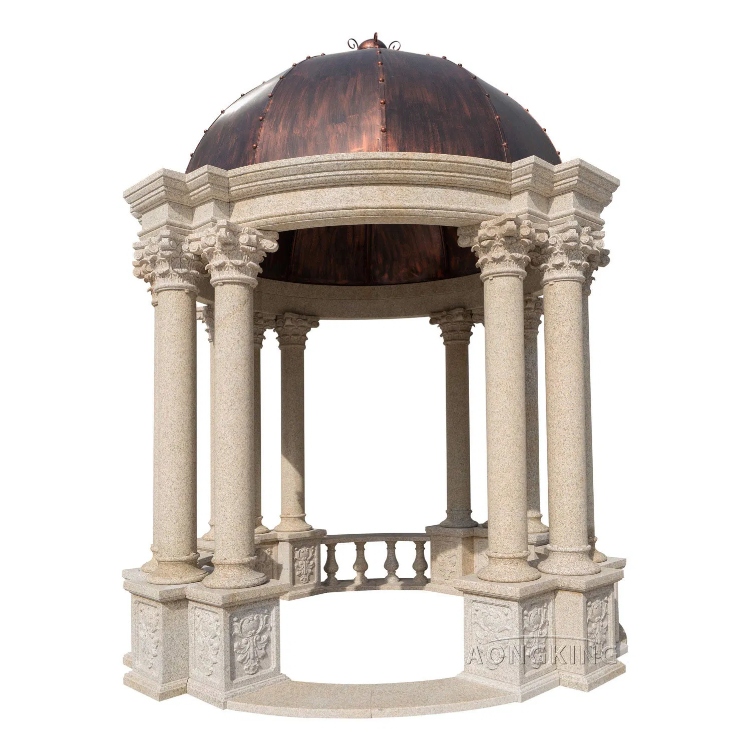 Aongking Human Statue Decoration Modern Marble Door Gate Column