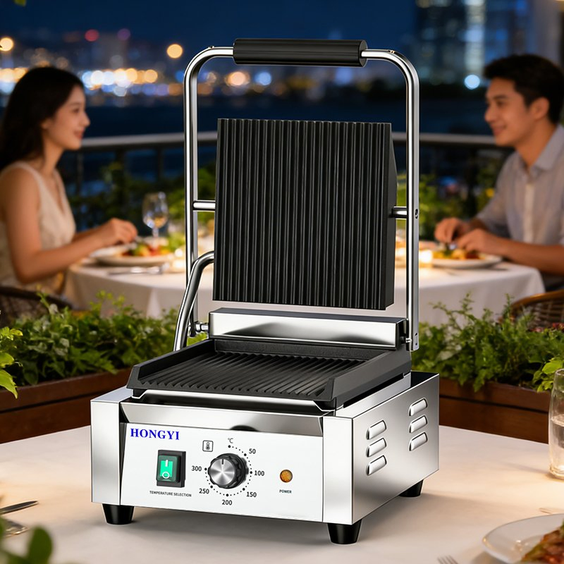 Electric Griddle Flat Top Countertop for Diner & Canteen