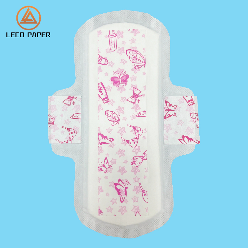 Winged Sanitary Napkins with Soft Cotton Surface Disposable Sanitary Pads for Women Period Sanitary Napkin