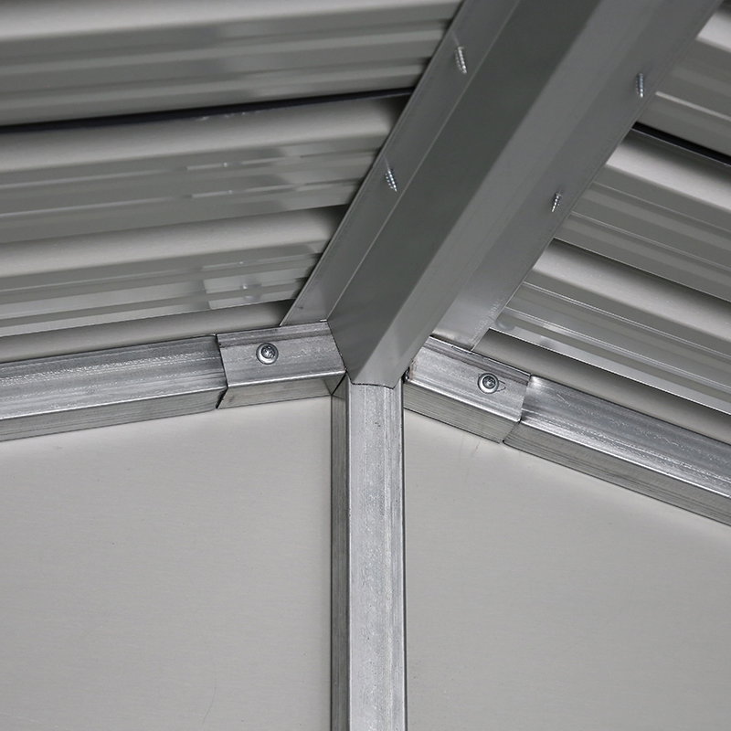 Metal Log Firewood Shed Outdoor Wood Steel Storage