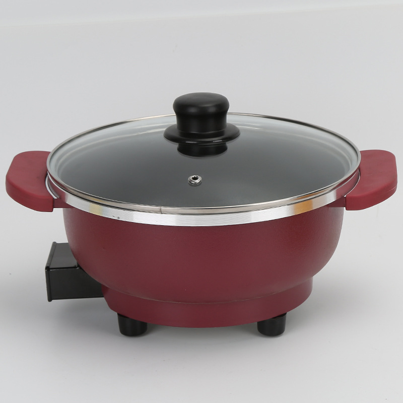 Kroean Kitchen Cooker Mini Nonstick Hot Pot Electric Sauce Pan Cooking Pot