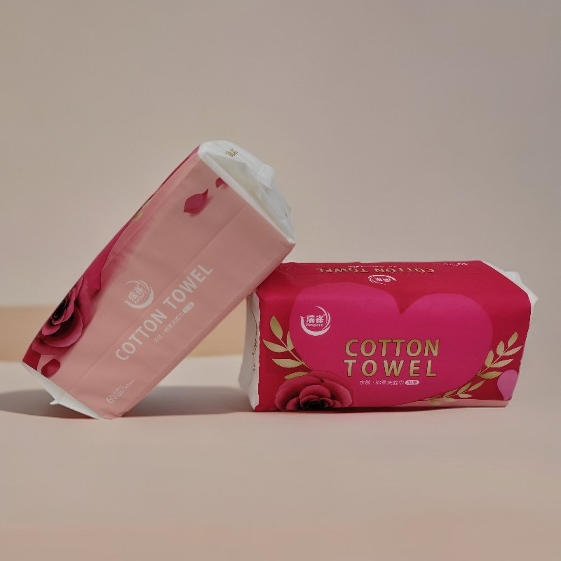 Disposable Facial Tissues Soft Natural Cotton Facial Towel for Daily Use and Makeup Removal