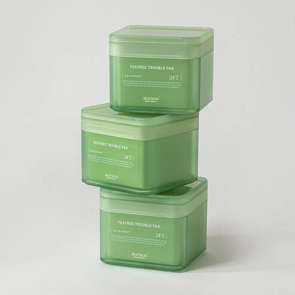 Vegan Korean Skin Care Anti Acne Face Exfoliating Repair Pores Acne Remove Nourished Hydrated Teatree Peel Pad