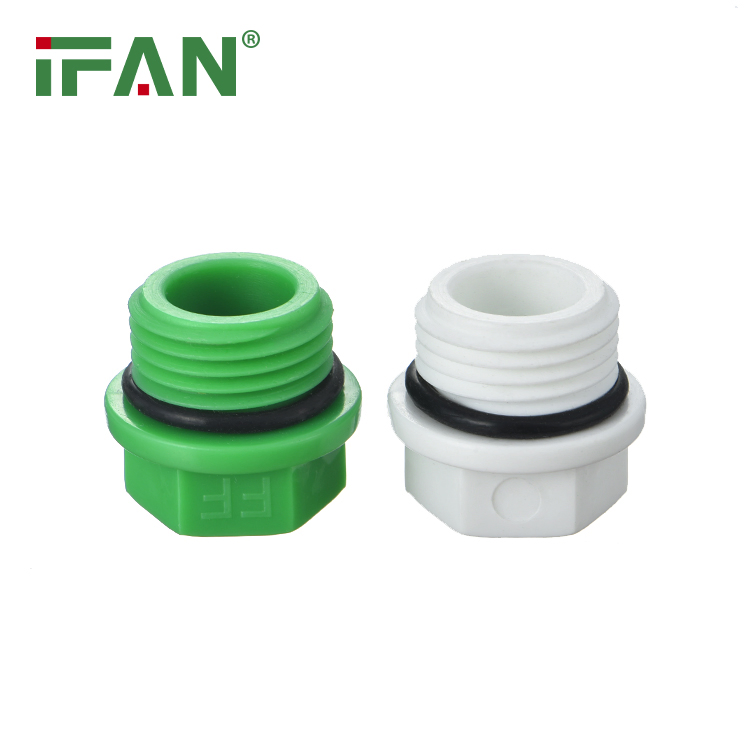 Ifan PPR Pipes and Fittings Connection Green Color 1/2" PPR Plug PPR Fittings
