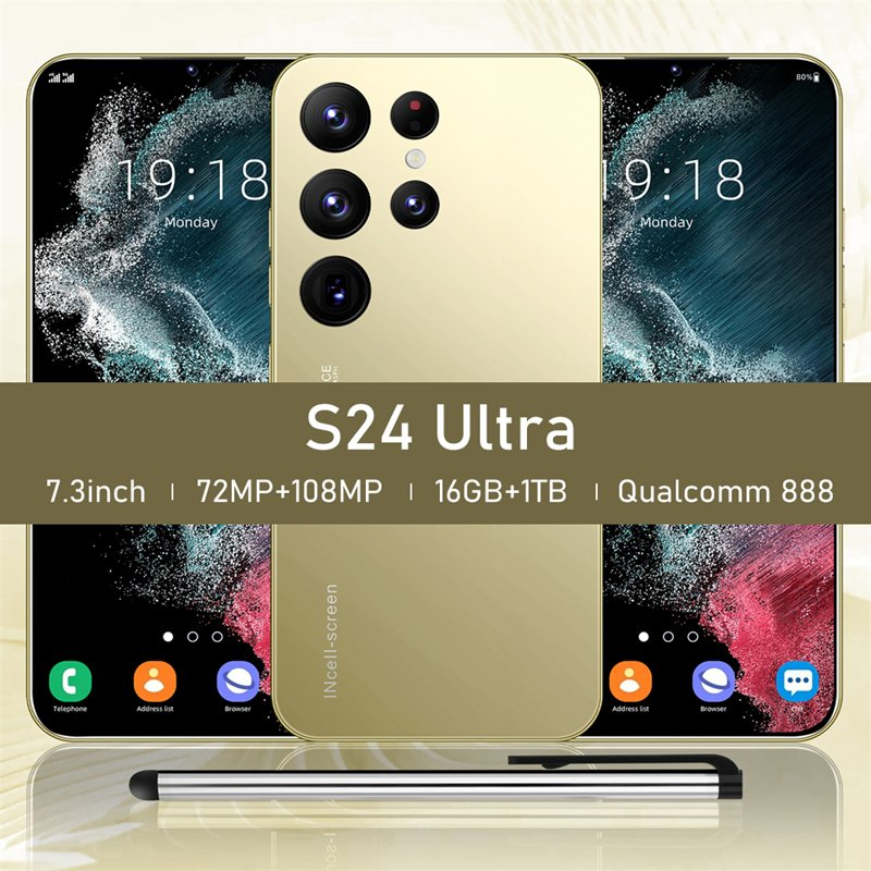 S24ultra Titanium Edition 16GB+1tb 200MP Camera 5g Fast Charging Dual SIM Cellphone