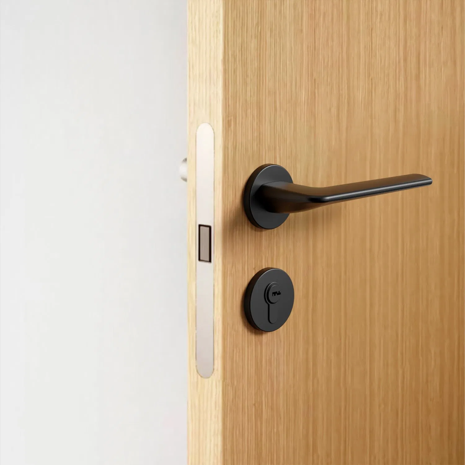 Premium Minimalist Zinc Alloy Lever Door Handle for Interior Wooden Doors Customized at Factory Price