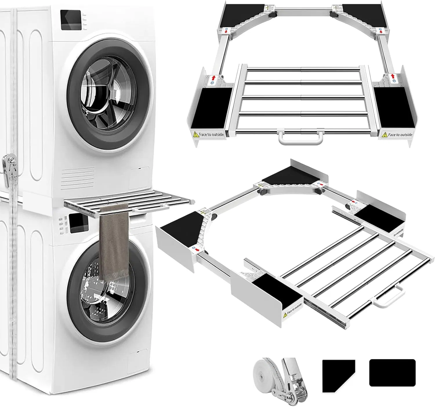 Universal Washing Machine Dryer Stacking Kit W519 for Laundry Machines