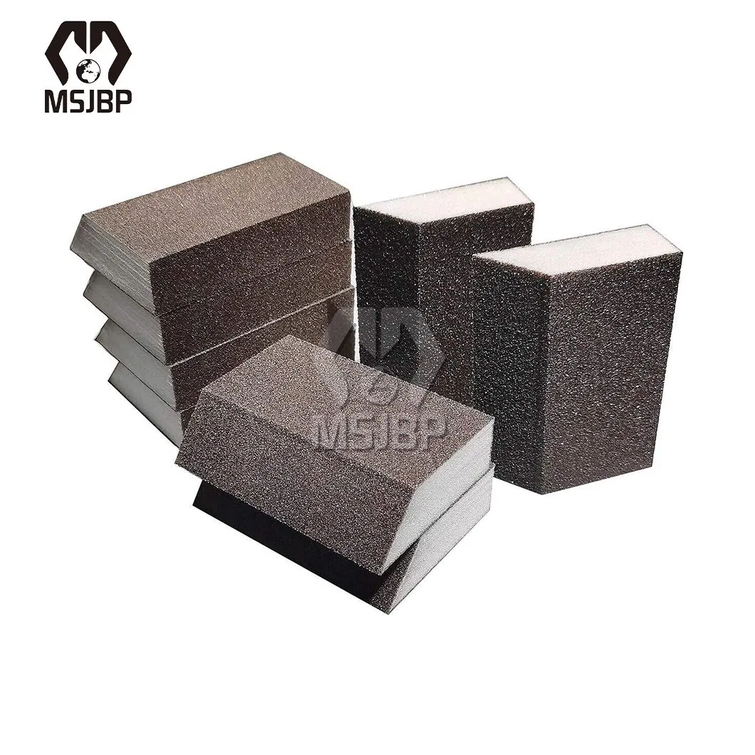 Msjbp Sponge Pad China Distributors 180#, 220#, 240#, 280#, 320# Double Surface Sanding Foams Sponge