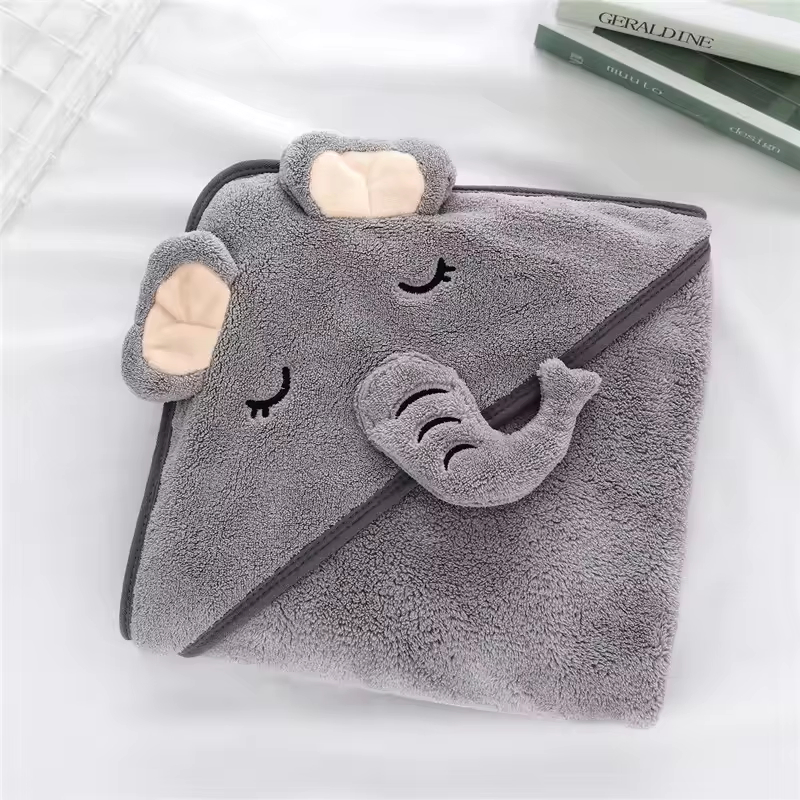 Kids Bath Towel Lovely Hooded Blanket