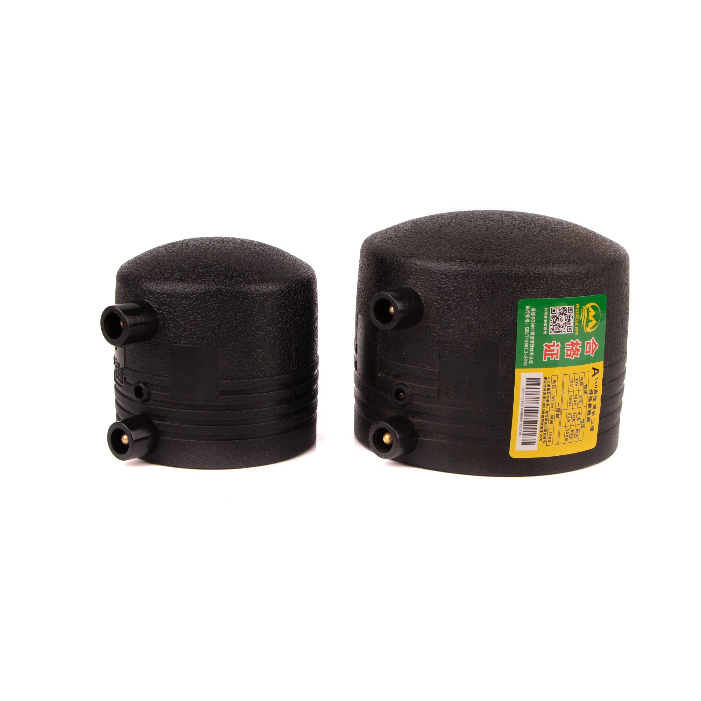HDPE Pipe Fitting Electrofusion Fitting Electrofusion End Cap 50mm