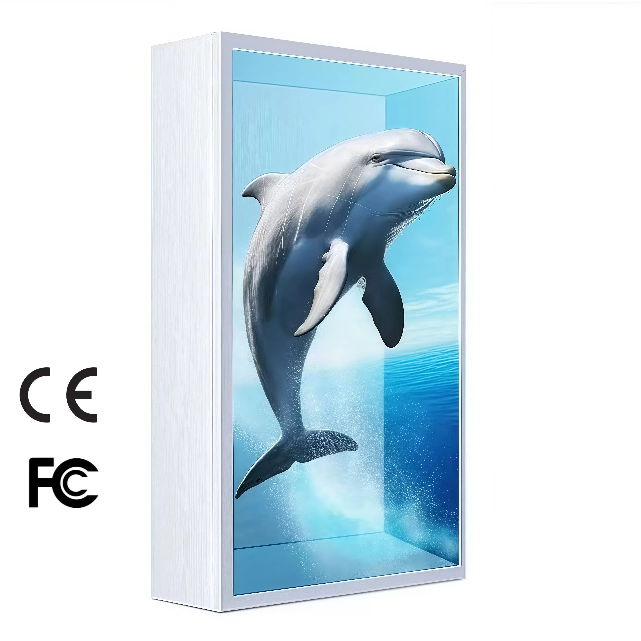 3D Hologram Interactive Video Display for Touch Screen Showcase Box