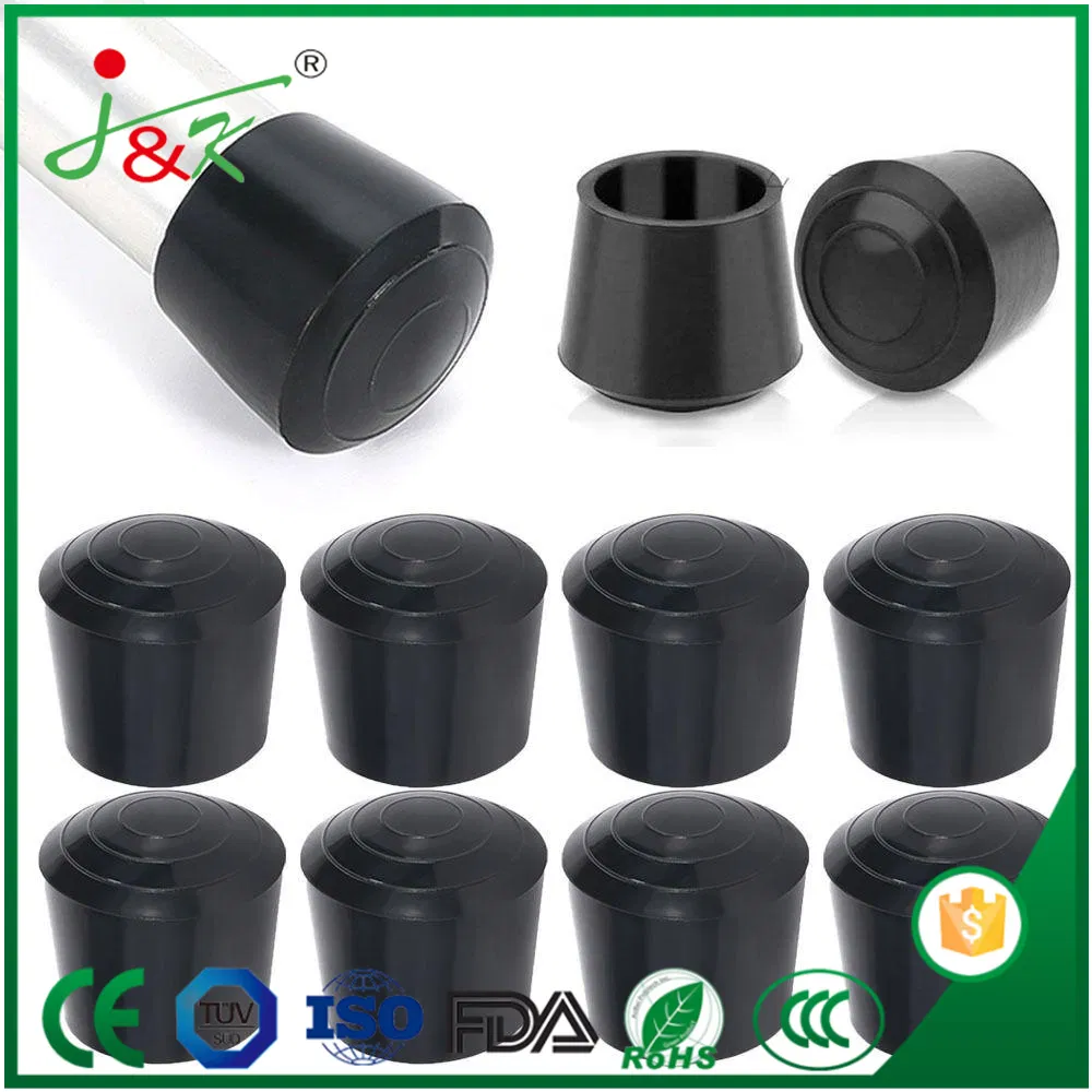 Round Cylindrical Butt Furniture Pipe Rubber Feet Rubber Tips Foot Caps Plastic Tubes End Cap Chair Legs Protector