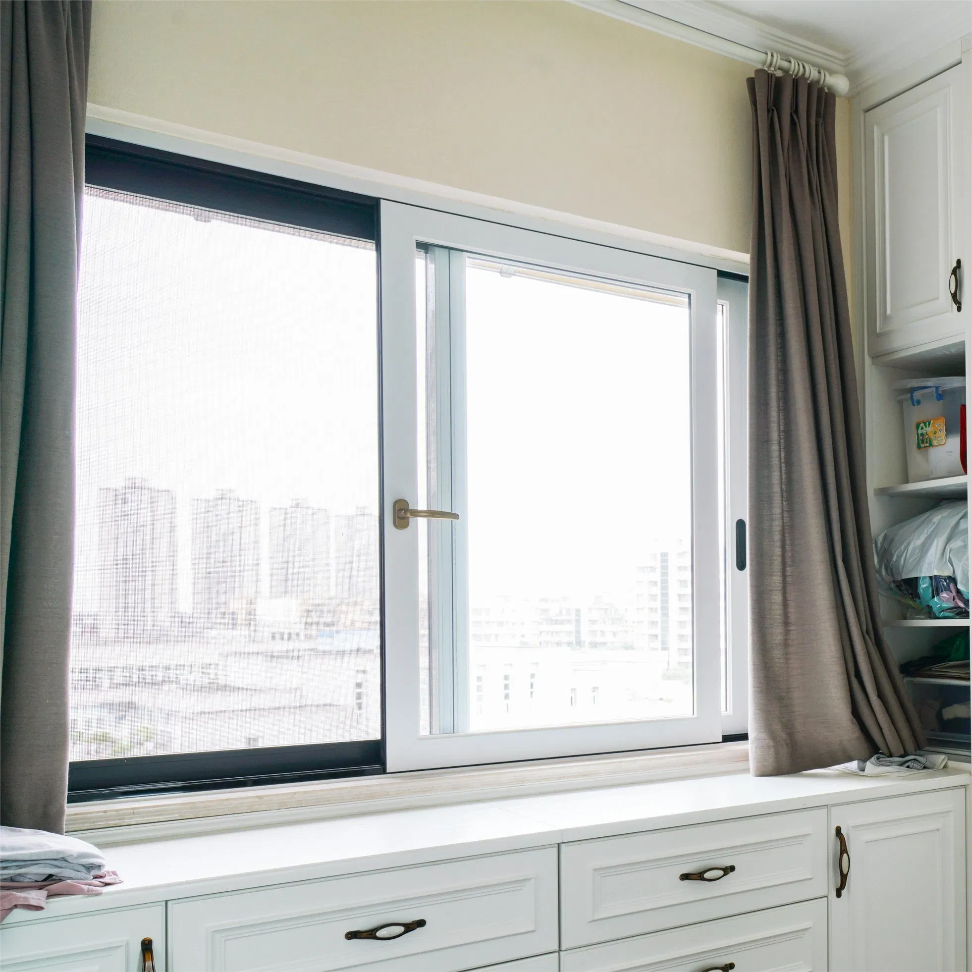 Энергоэффективное алюминиевое раздвижное окно для дома