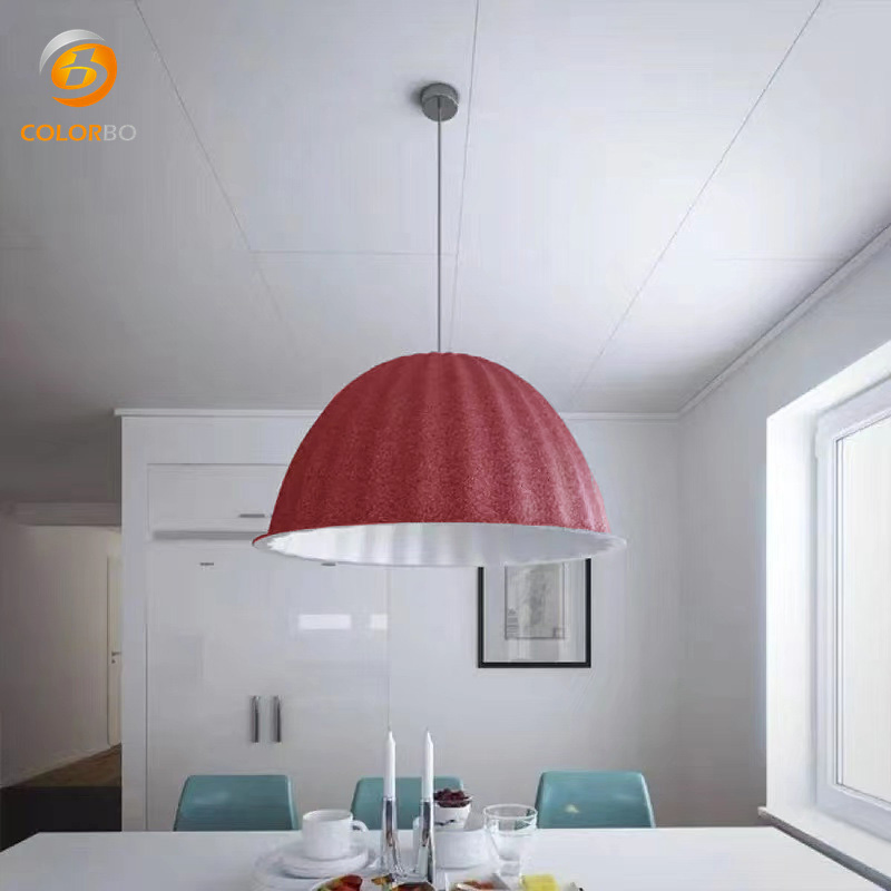 Polyester Panels ISO Approved soundproof studio foam PET Acoustic Lampshade lampshde
