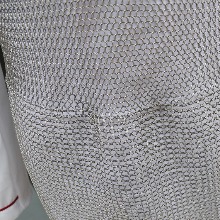 Stainless Steel Cut Resistant Chainmail Mesh Apron for Butcher Industrial Safety