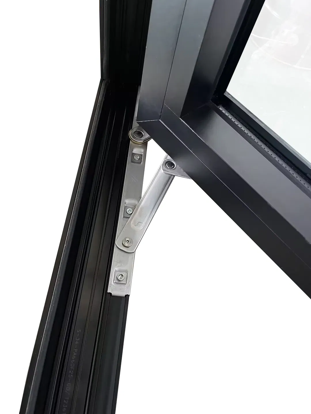 Penjoy Aluminum Outward Opening Window Customized Size Triple Glazed Casement Window