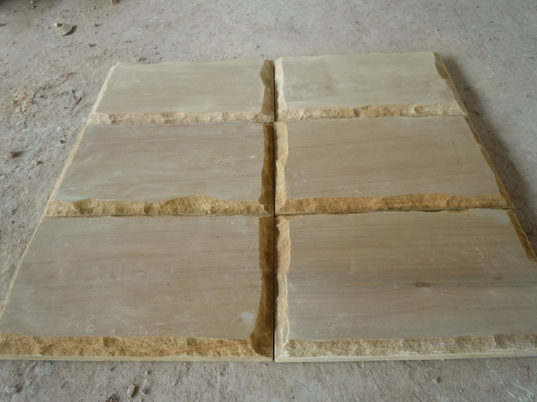Popular Yellow Wooden Grain Sandstone Tile
