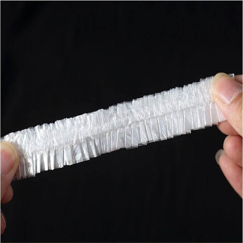Disposable Shower Cap PE Elastic Waterproof Hats Hotel Home Shower Bathing Shower Caps Beauty Salon Dye Hair Clear Cap
