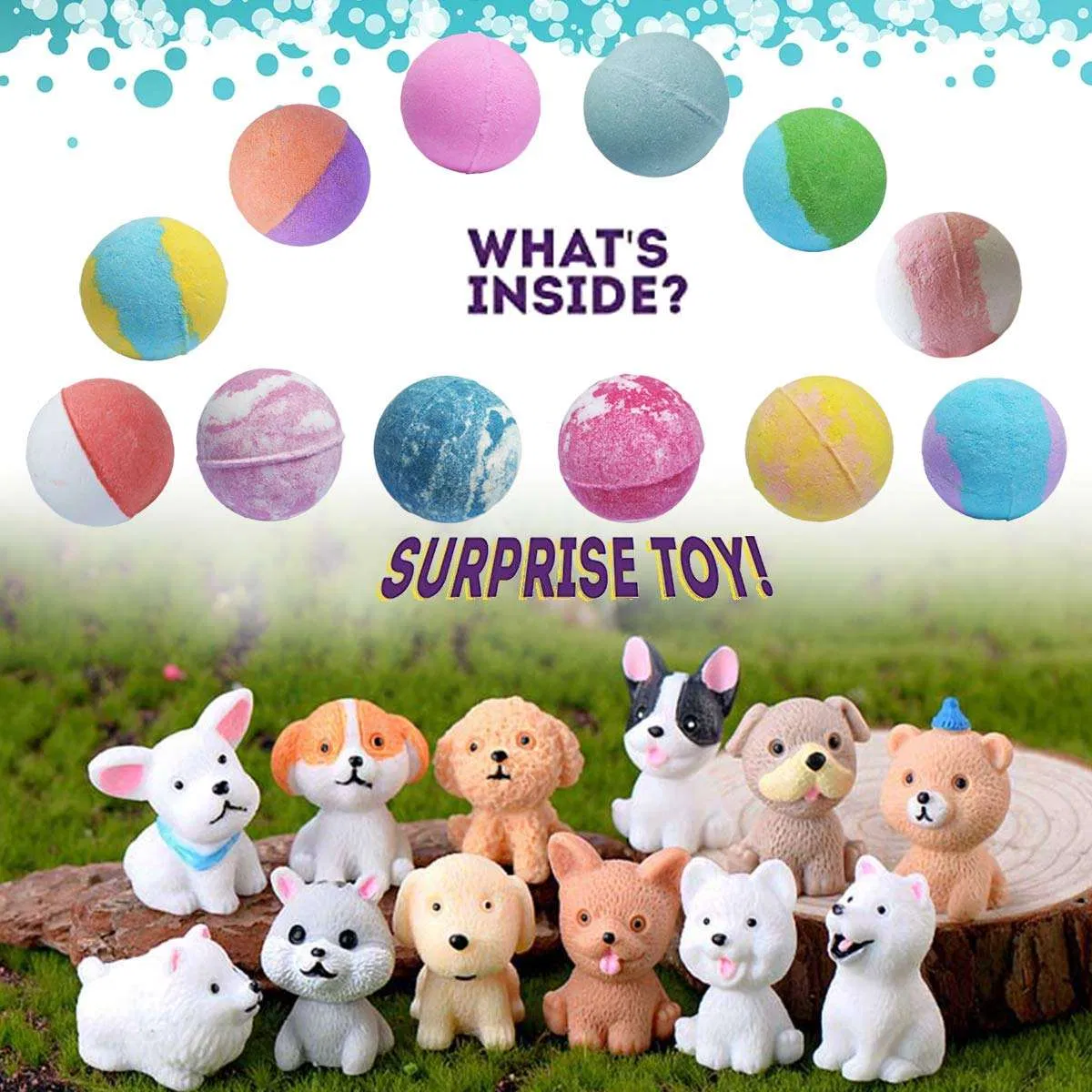 Bath Bomb Gift Set 12 for Home Sap and Body 100% Natur Bath Bombs for Kids SPA Supplies Wholesale