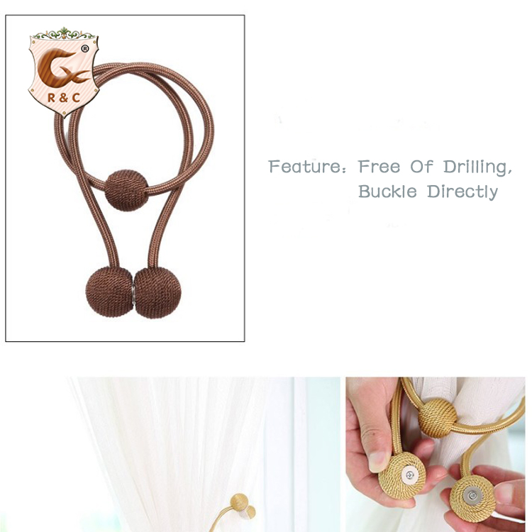 Magnetic Curtain Tie Back, Hooks, Curtain Tieback
