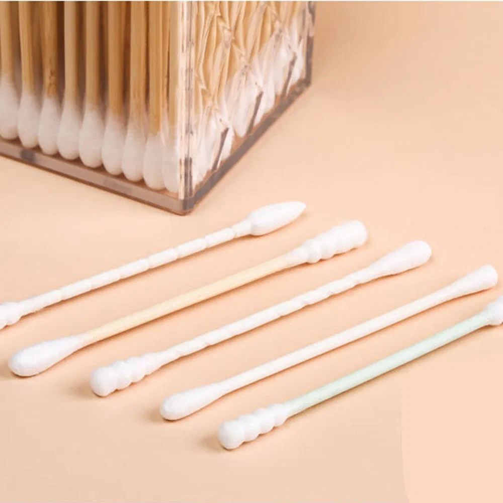 500-Piece Combo Pack of Disposable Cotton Swabs in a Cloud-Shaped Box.