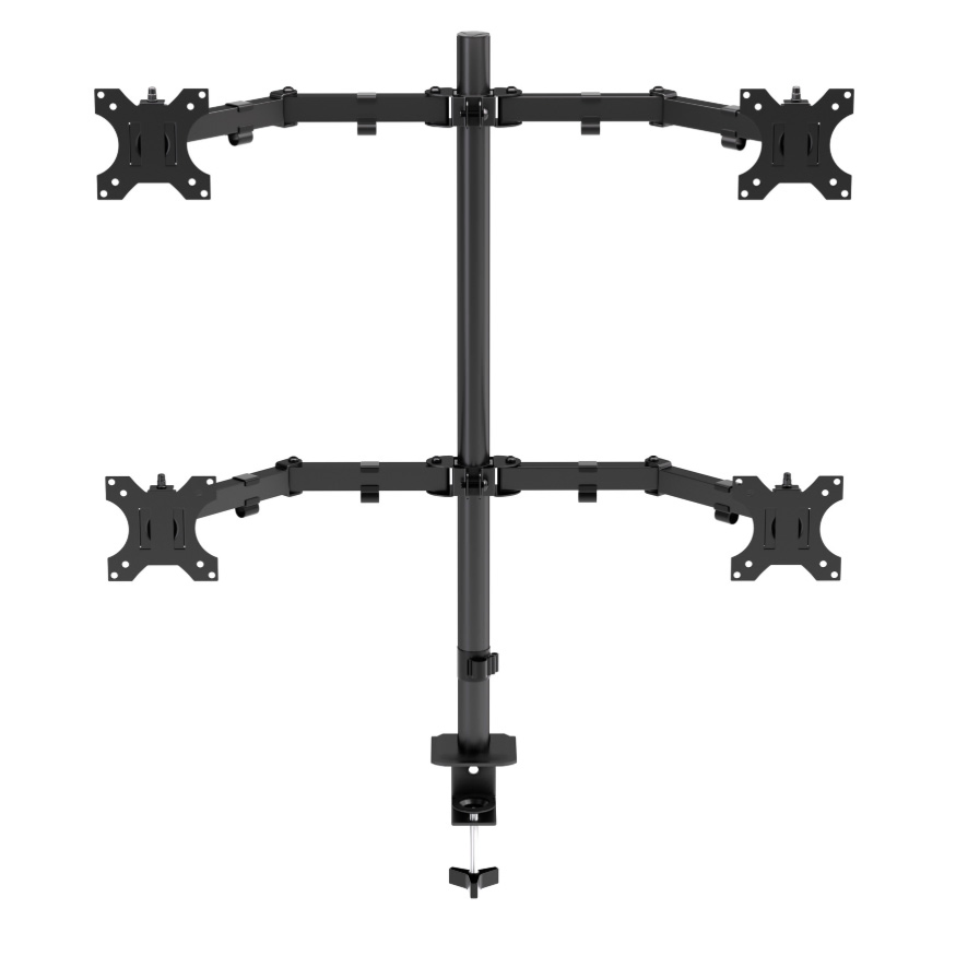 Крепление для 4 мониторов с регулировкой высоты