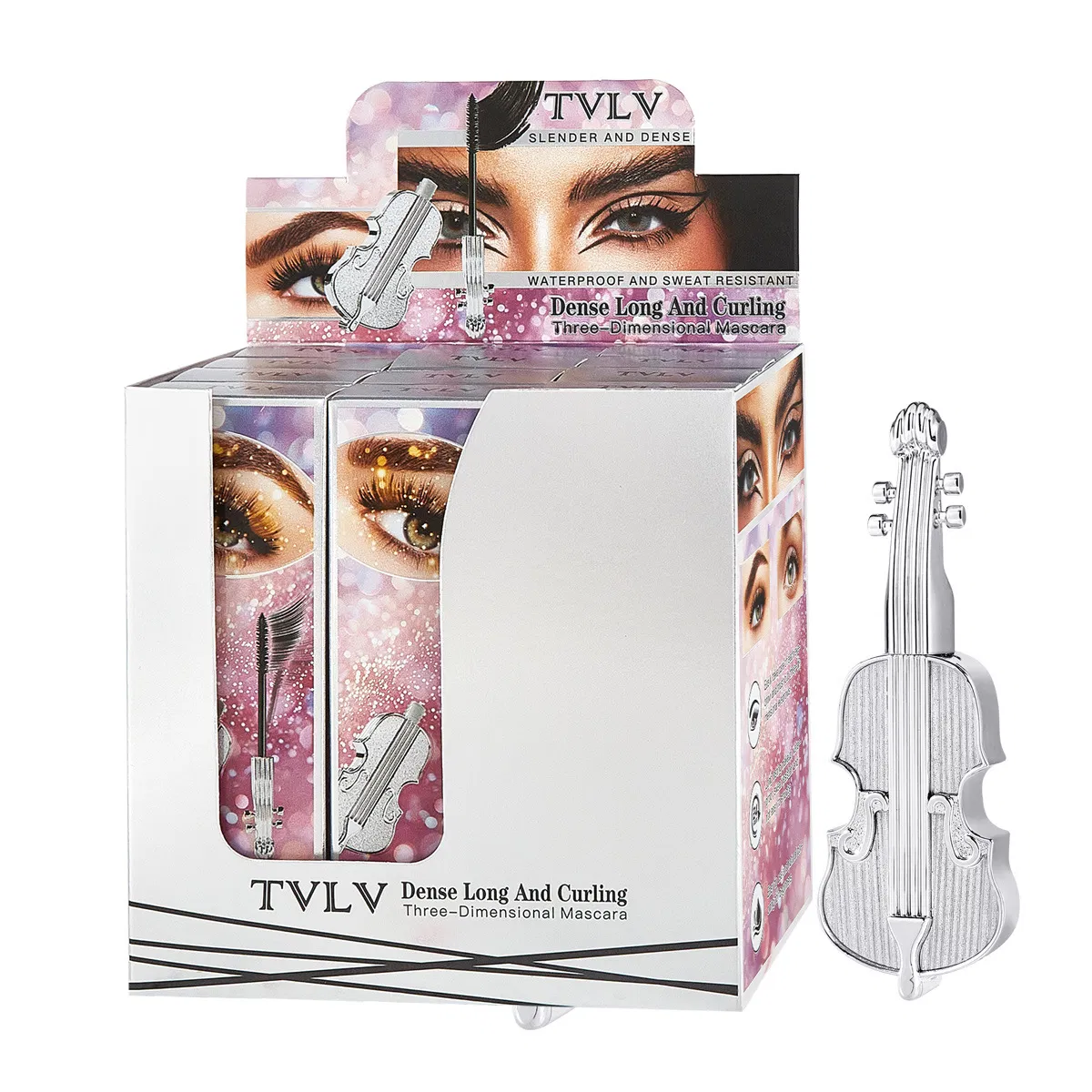 Ultimate 24-Hour Waterproof Mascara for Curly, Violin-Shaped Lashes