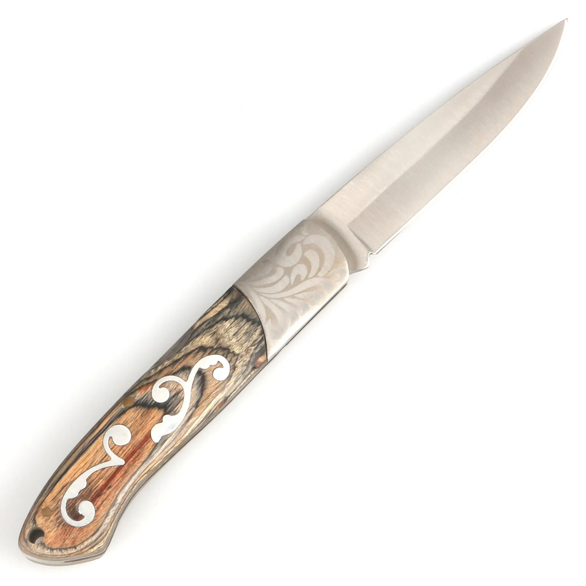 420/440c/9cr18MOV/D2 Steel Blade Folding Knife with 420+Wooden Handle (SE-FK103)