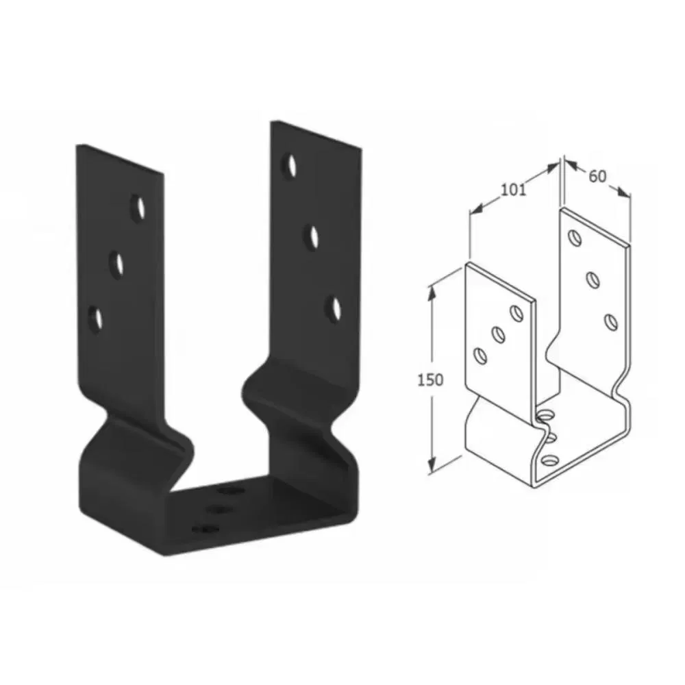 Винтовой анкер для столбов забора, оцинкованный