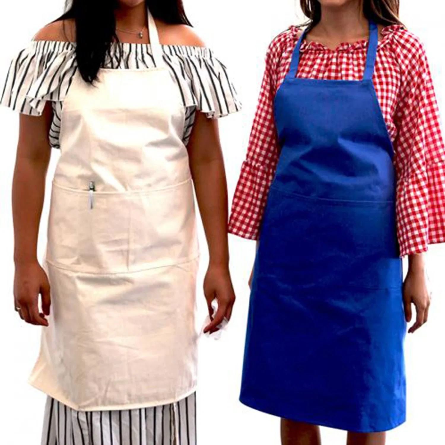 100% Cotton Drill with Two Front Pocket Apron