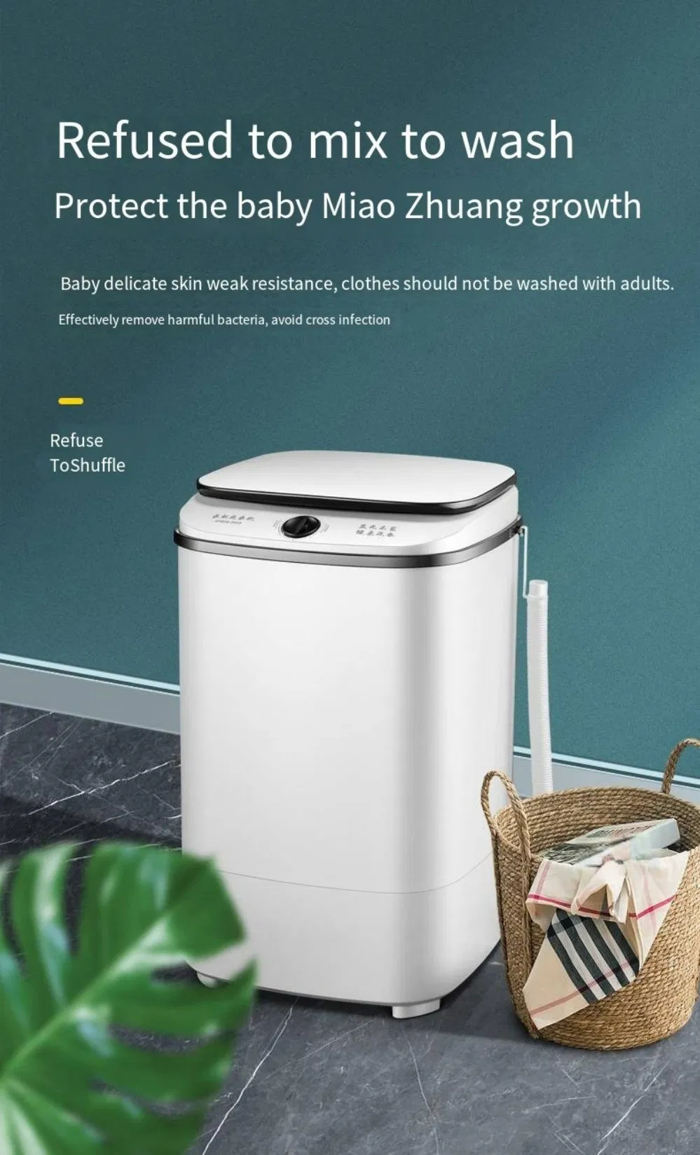 Highly Sought-After Wholesale Product Superior Quality Multipurpose Portable Mini Wash-Spin-Dry Machine